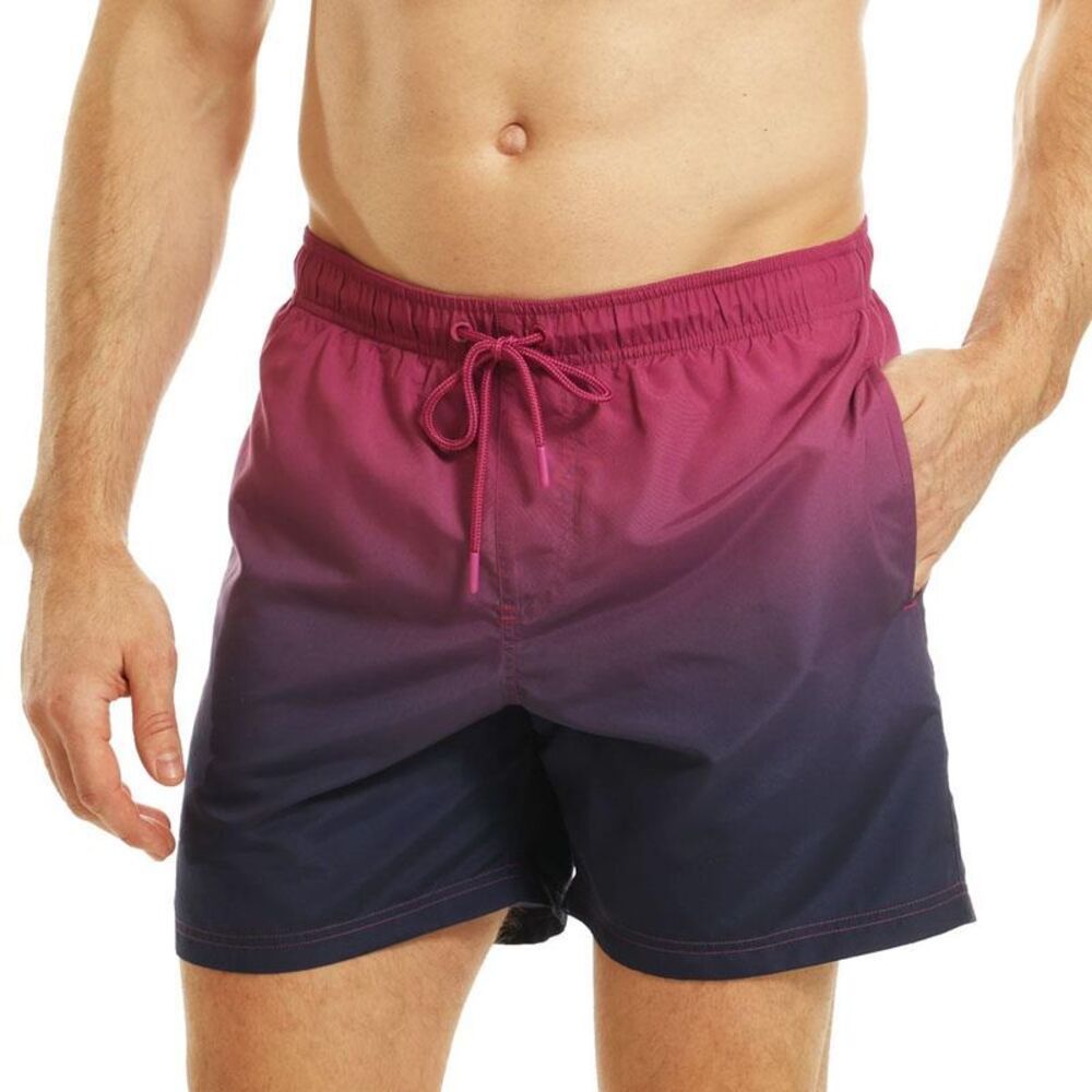 RIPT Essentials Mens Dip Dye Swim Shorts / Pink
